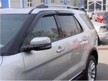 Дефлекторы боковых окон Ford Explorer 2011- темные, 4 части, SIM Россия