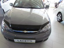 Дефлектор капота Chevrolet Lacetti Хэтчбек 2004-2013 темный, SIM Россия