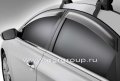 Дефлекторы боковых окон Hyundai Sonata 2010-2014 темные, 4 части, EGR Австралия