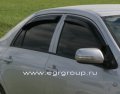 Дефлекторы боковых окон Toyota Corolla 2006-2013 темные, 4 части, EGR Австралия