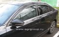Дефлекторы боковых окон Volkswagen Jetta 2011- темные, 4 части, EGR Австралия