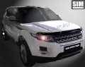 Дефлектор капота Land Rover Range Rover Evogue 2011- темный, SIM Россия