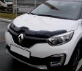 Дефлектор капота Renault Kaptur 2016- темный, SIM Россия